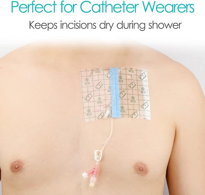 50Pcs Waterproof Shower Protector Bandage 4x4.7 inch - Image 3