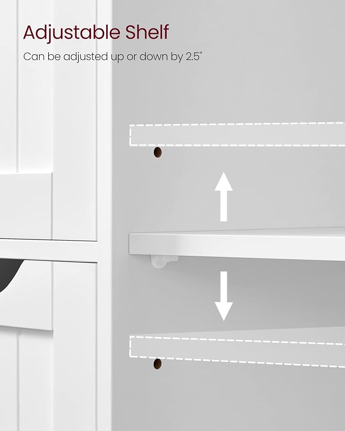 VASAGLE Floor Storage Cabinet, Freestanding Storage Unit - Image 6