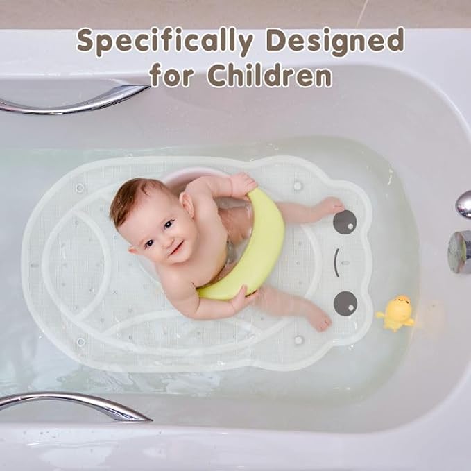 Bathtub Mat Non Slip Kids, Toddler Bath Mat, 30 * 18 Inch Shower Mats - Image 6