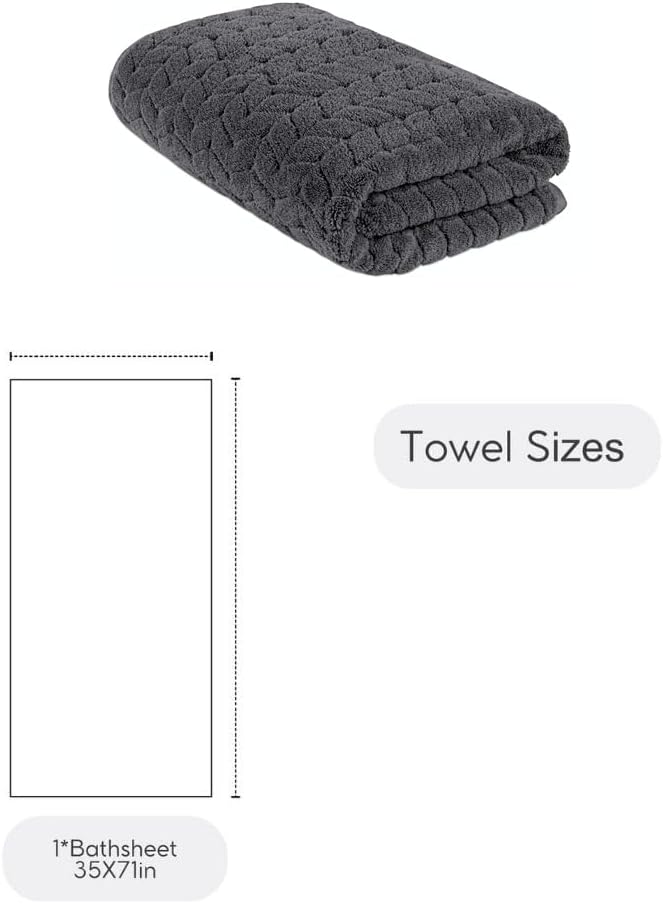 BAGNO MILANO Turkish Cotton Ultra-Soft Plush Absorbent Quick Dry Bathroom Towel - Image 9