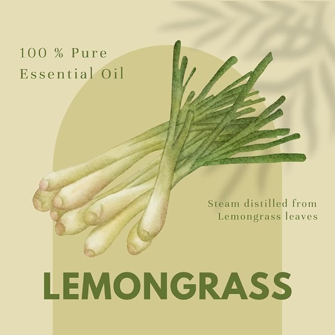 GreenHealth Lemongrass Essential Oil – 16 fl oz – 100% Pure & Uncut | Amber - Image 3