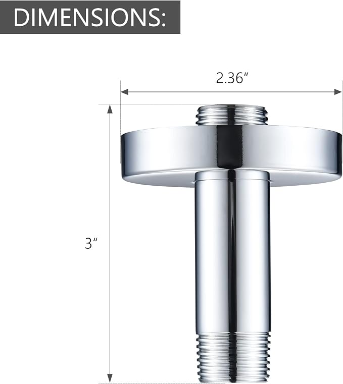 Celling Mounted Extention Shower Arm Replacement - Image 4