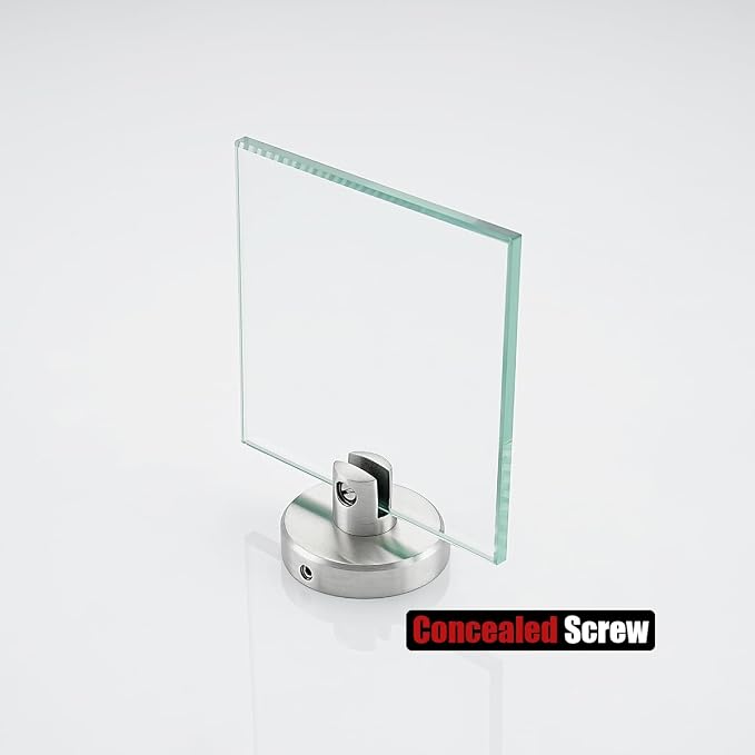 JQK Small Floating Glass Shelves Brushed, 4 Inch Display Ledges - Image 9