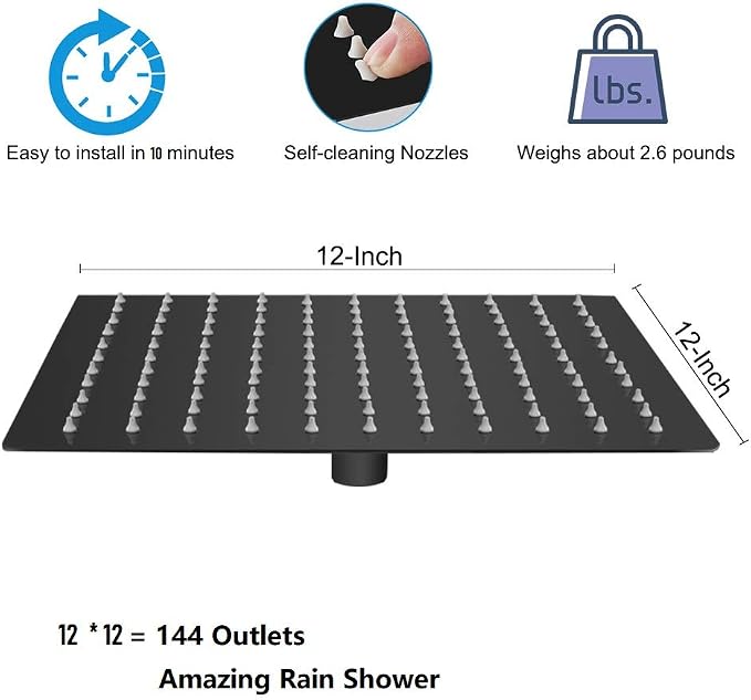 NearMoon Square Rain Shower Head - Image 2