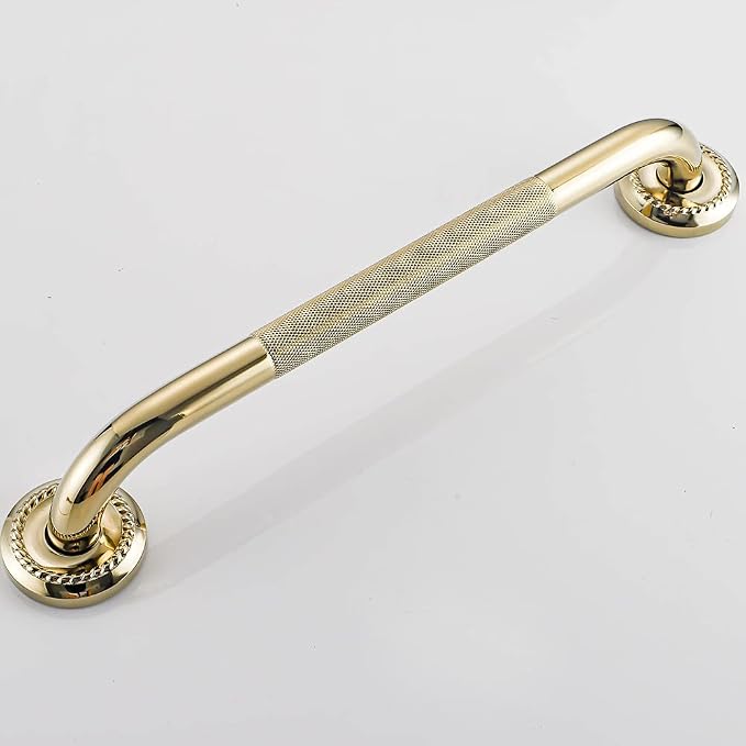 Textured Shower Grab Bar, 12-Inch Bathroom Support Rails, Stylish Safety - Image 3