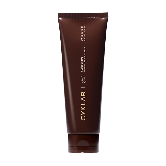 CYKLAR In-Shower Oil Balm. Sacred Santal Scented Hydrating Body Moisturizer by Cyklar
