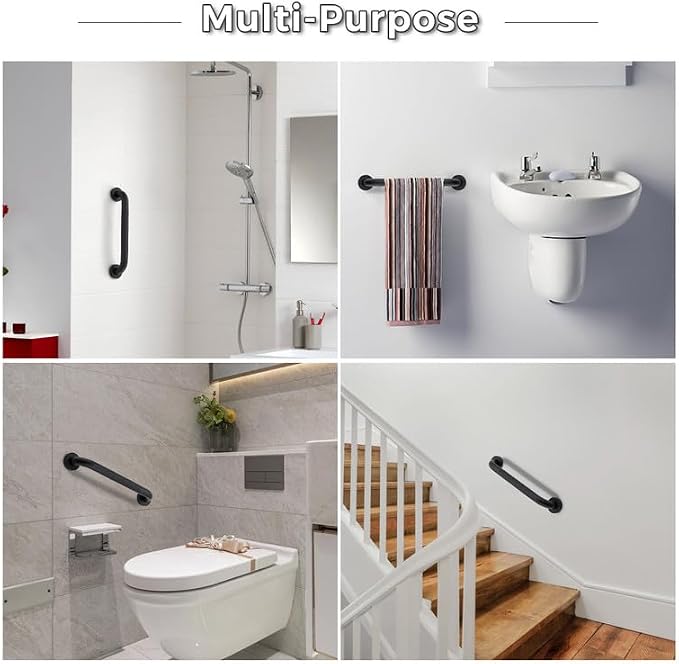 Grab Bars for Shower, 2 Pack 18-Inch Anti Slip Shower Handles for Elderly - Image 6