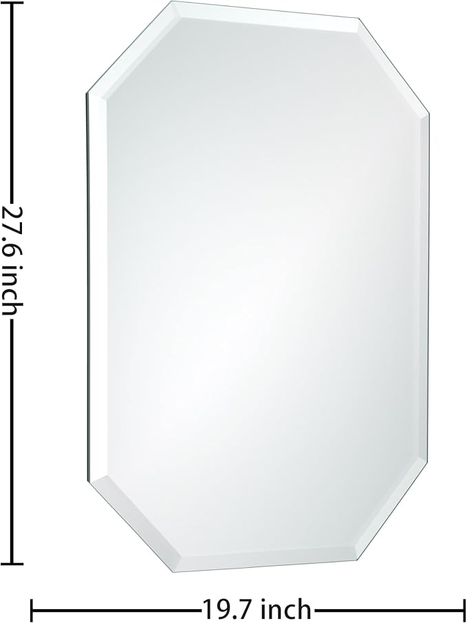 Silver Wall Mirror-Beveled Edge Frameless Mirror - Image 2