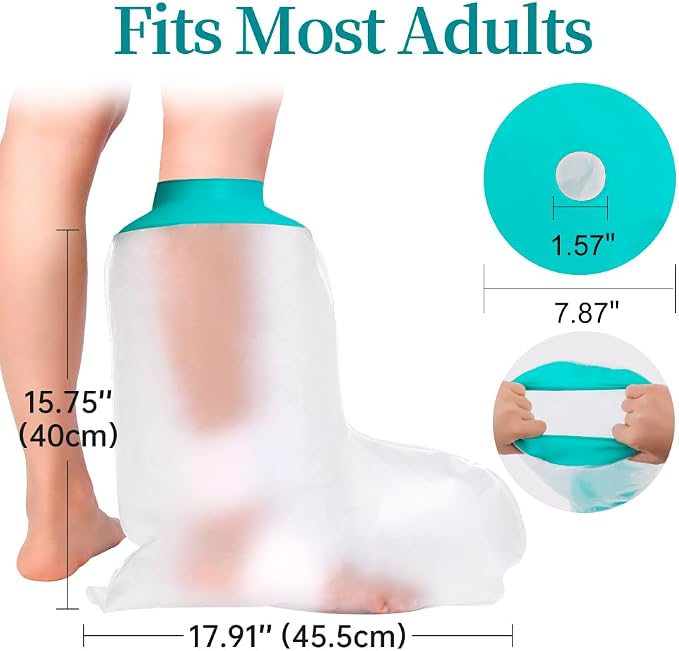 Cast Covers for Shower Leg, Waterproof Cast Cover for Showering, Cast Protector - Image 3