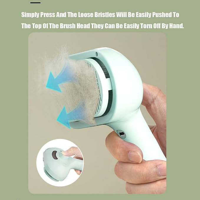 Pet Steam Brush for Dog & Cat, 3 in 1 Spray Hair Removal Comb for Shedding & - Image 6