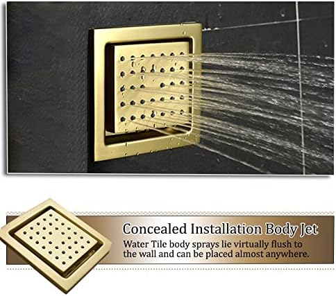 Brushed Gold Digital Display Shower System - Image 6