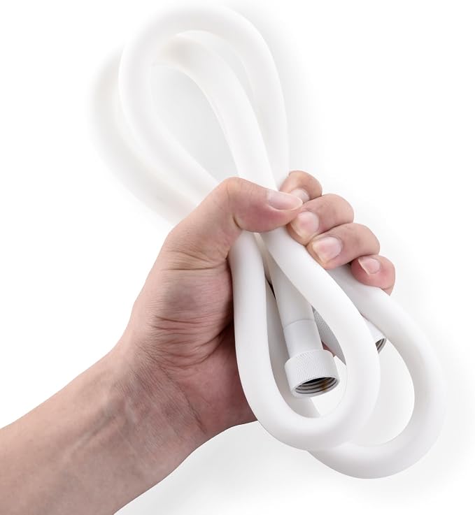 Silicone Shower Hose Extra Long, Explosion Proof Anti Winding Showerhead Hose by JASYA
