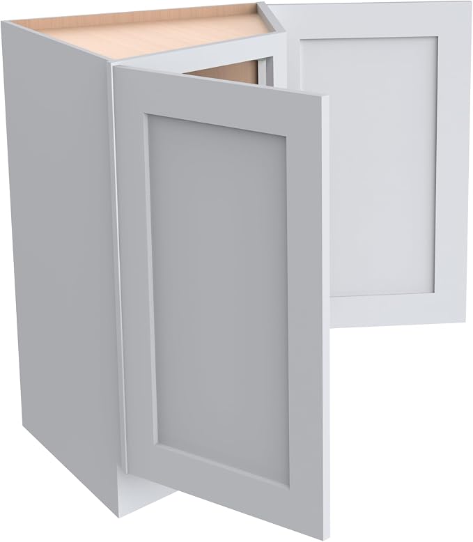 Corner Cabinet for Kitchen Bathroom, Solid Wood Frame - Image 4