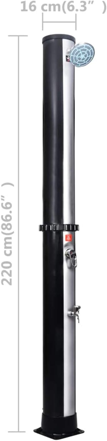Tidyard Solar Shower, 7.2 Feet Tall Outdoor Shower - Image 8