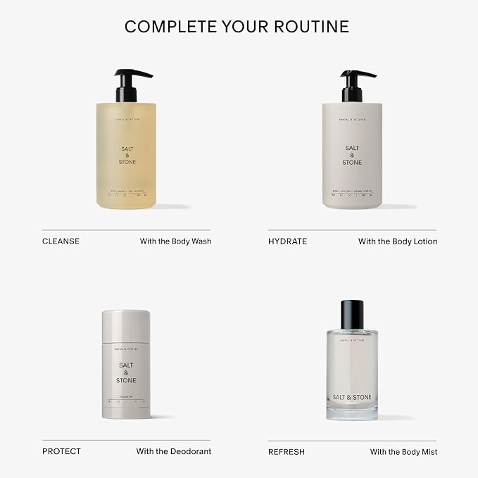 Salt & Stone Body Mist, Santal & Vetiver Scent, Skincare Infused Hair & Body - Image 7