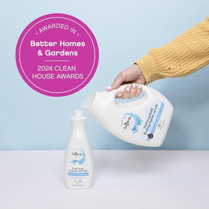 AspenClean Natural Dish Soap and Refill Unscented - Image 6
