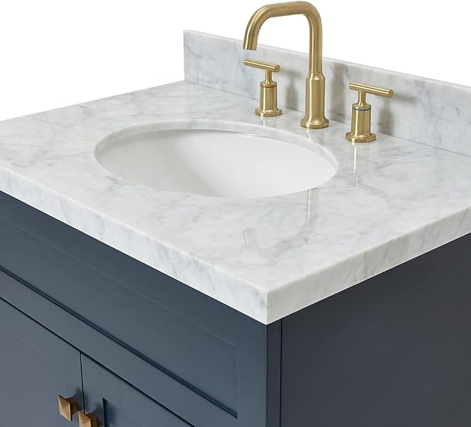 ARIEL Hamlet 31 Inch Midnight Blue Bathroom Vanity - Image 6