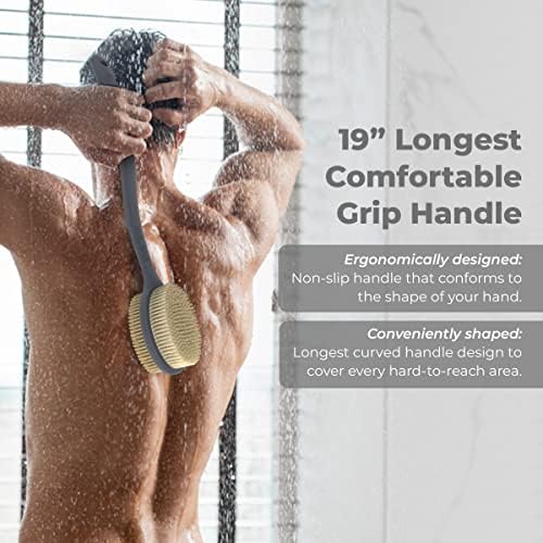Avilana Back Scrubber for Shower, 19 inch Silicone Body Scrubber - Image 4