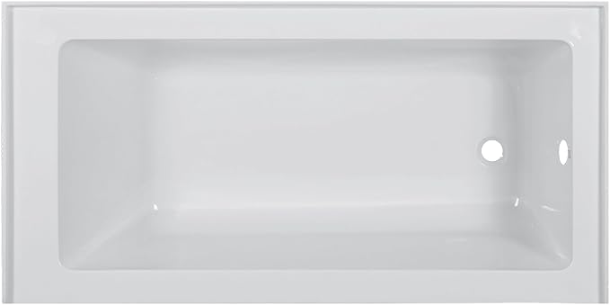 Fine Fixtures Acrylic, Fiberglass Alcove Soaking Bathtub - Image 5