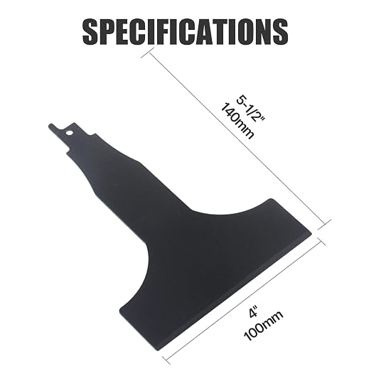 2pcs 4 inch HCS reciprocating Saw Blade Saber Shovel Length Cleaning Tool - Image 6