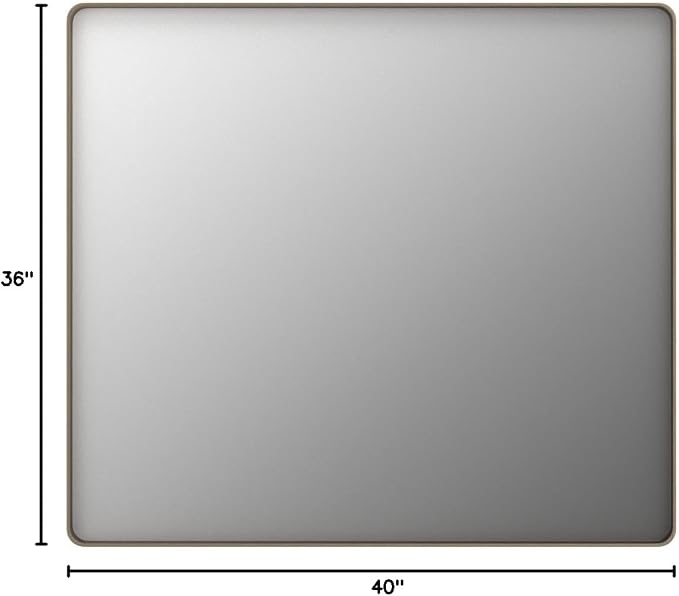 LOAAO 40”X36” Bronze Bathroom Mirrors - Image 9