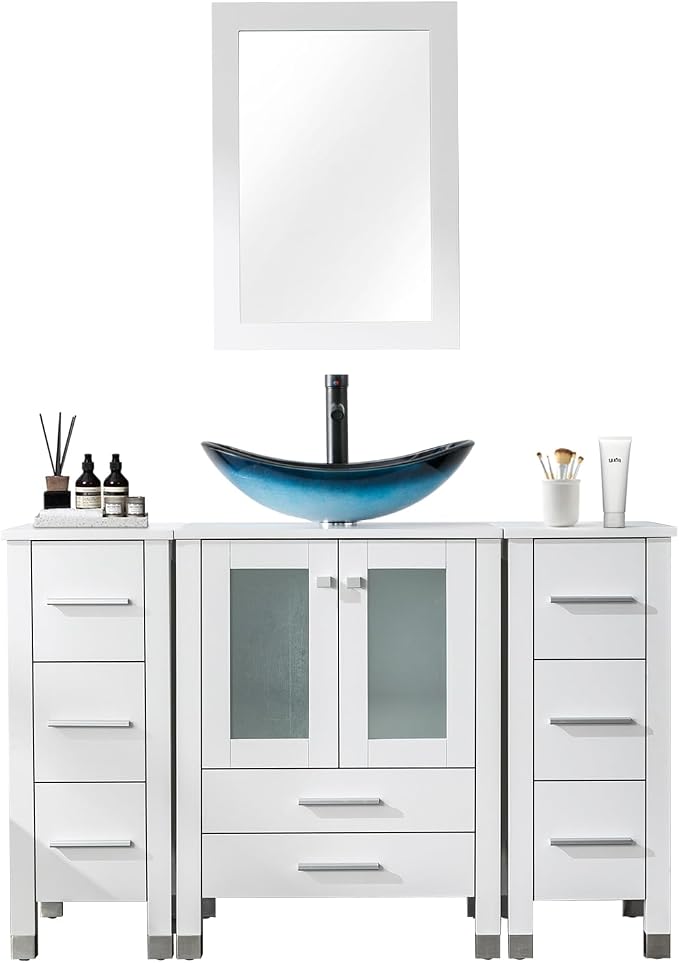 LUCKWIND 48" Bathroom Vanity Sink Combo, 24-inch Main Cabniet - Image 8