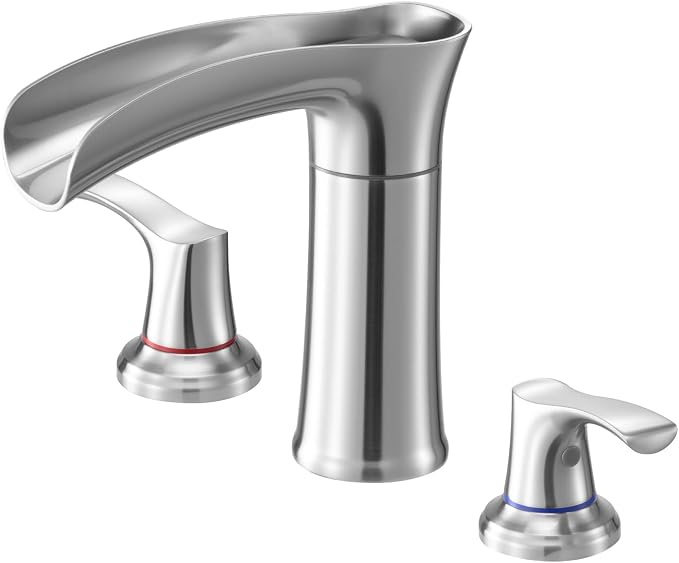 VEVOR Roman Tub Faucet, 3 Hole Waterfall Bathtub Faucet, Zinc Alloy Bath Tubs by VEVOR