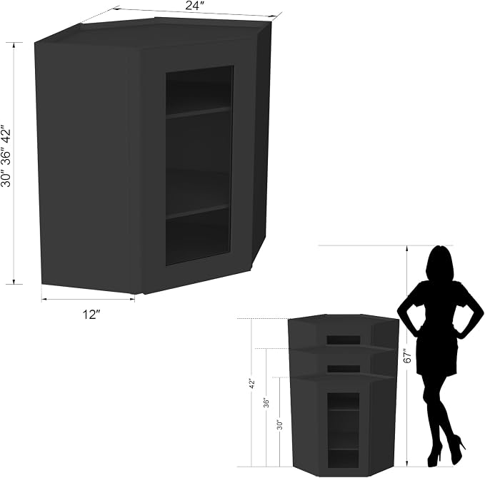 Glass Cabinet Style Corner Cabinet - Image 3