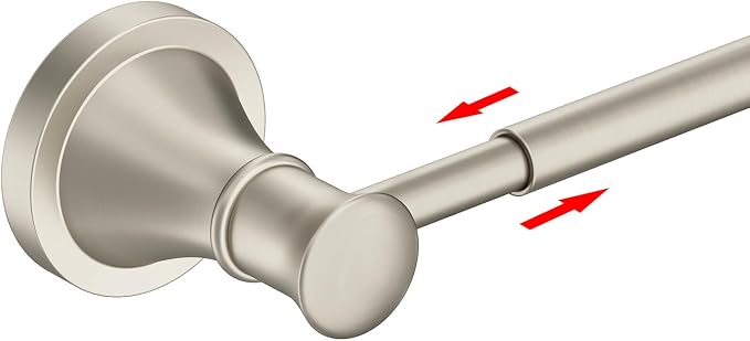 BESy Adjustable 16 to 26 Inch Bath Towel Bar Rack by BESy