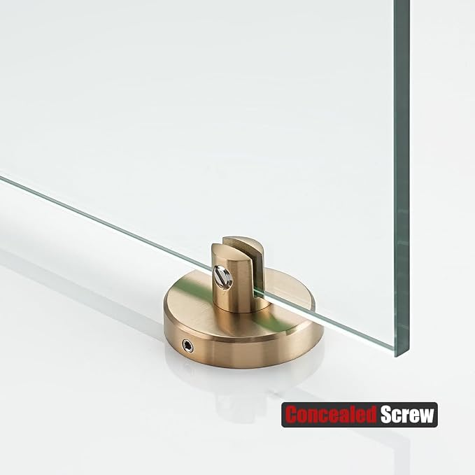 JQK Bathroom Glass Shelf, Tempered Glass Shower Storage 16 by 5 inches - Image 9