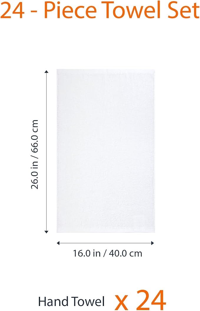 Amazon Basics Soft and Thick Cotton Hand Towels, 16 x 26 in - Image 6
