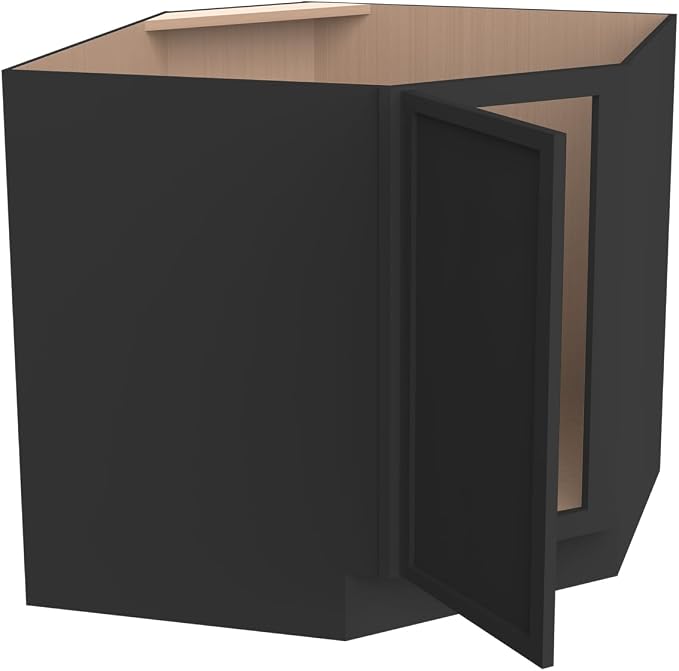 Diagonal Corner Kitchen Cabinet – Solid Wood – Freestanding Storage Organizer - Image 8