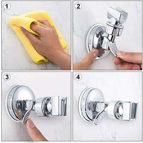 Adjustable Shower Head Holder, Bathroom Suction Cup Handheld Shower Head Bracket - Image 5