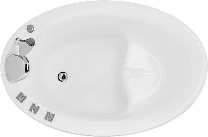Empava Air Jetted Massage Bath Tub 48 in. Freestanding Bathtub Air Mirco Bubble by Empava