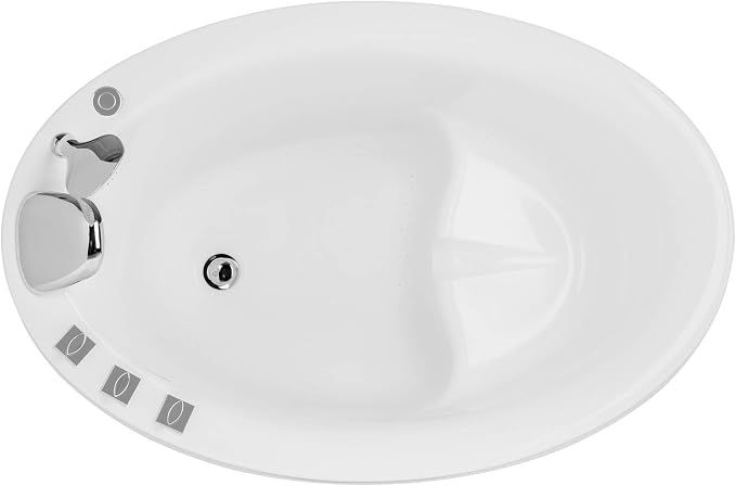 Empava Air Jetted Massage Bath Tub 48 in. Freestanding Bathtub Air Mirco Bubble - Image 9