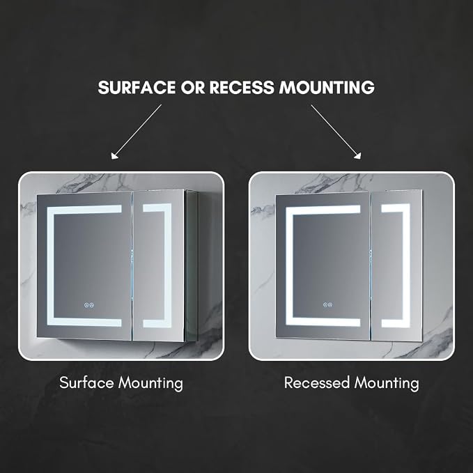 Blossom LED Medicine Cabinet Mirror - Image 7