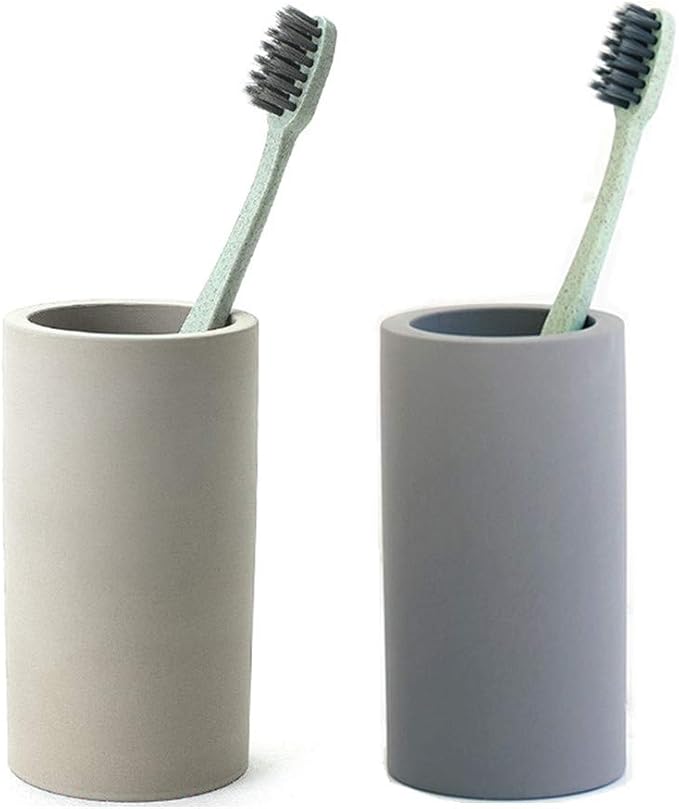2 Pack Toothbrush Holder Bathroom Diatomite Toothbrush Organizer Stand by Phitruer
