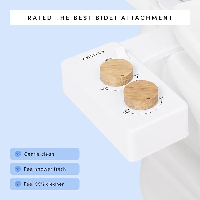TUSHY 3.0 Spa Cool to Warm Water Bidet Attachment. Easy Universal Toilet Seat - Image 2