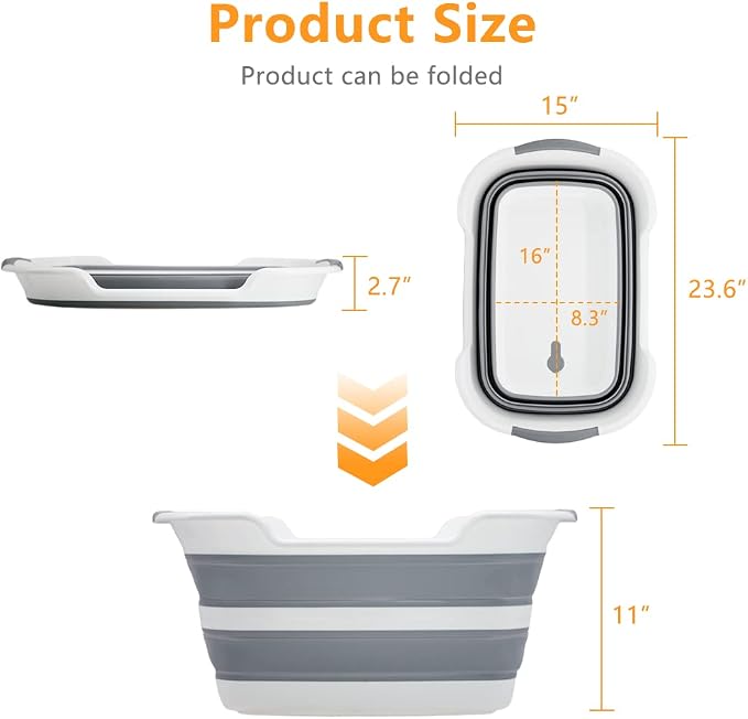Collapsible Pet Bathtub, 7.1 Gal - Image 2