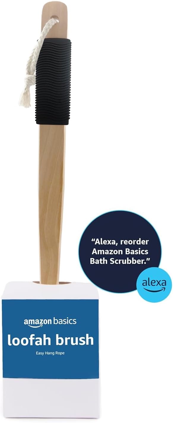 Amazon Basics Loofah Brush, Shower Brush - Image 4