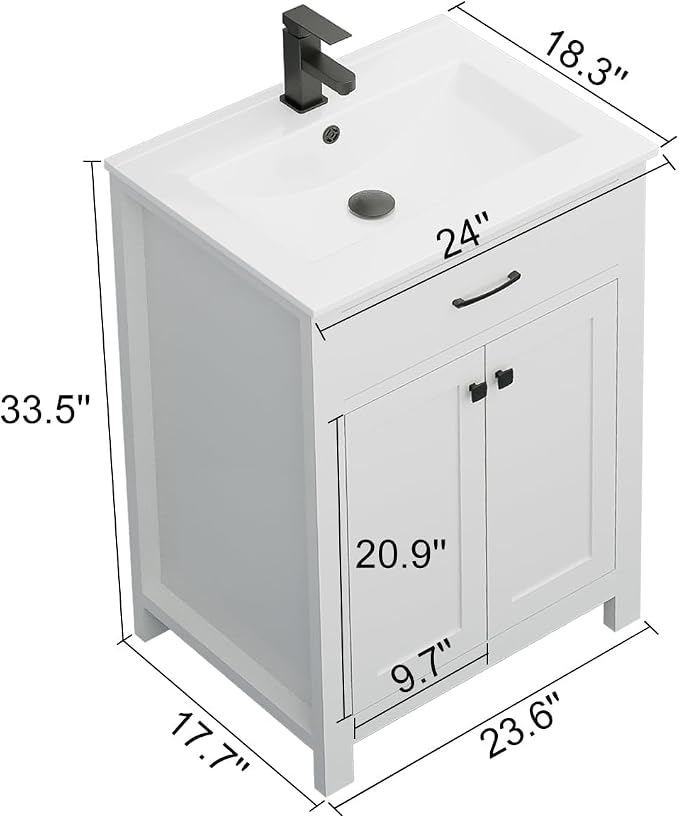 LUCKWIND 24" Bathroom Vanity - Image 2