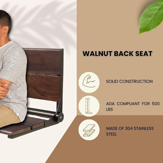 Folding Shower Seat Wall Mounted - Image 2