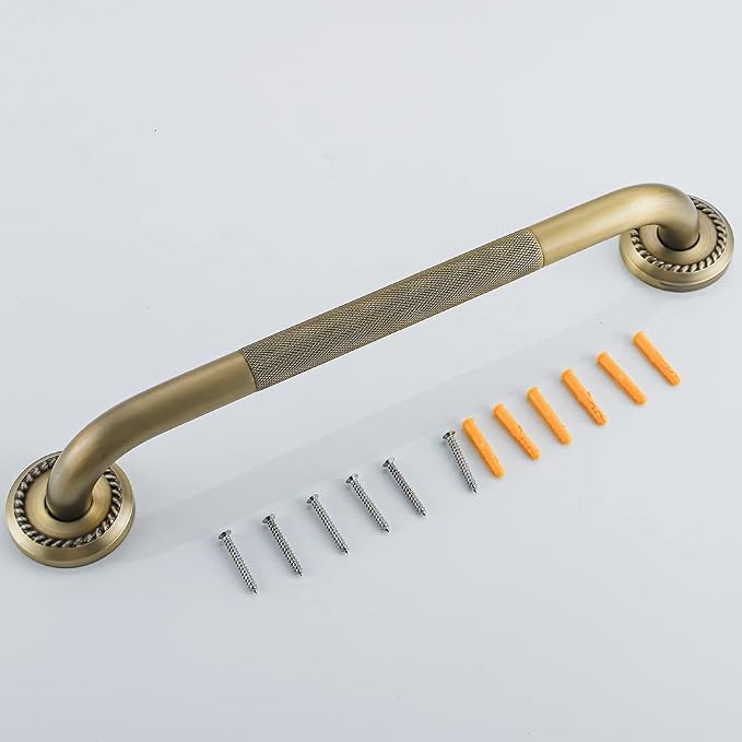 Heavey Duty Grab Bar, 12-Inch Sturdy Hand Rail, Stylish Bathroom Armrest - Image 7