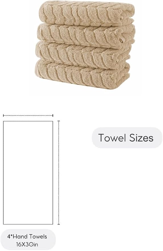 Turkish Cotton Ultra-Soft Plush Absorbent Quick Dry Bathroom Towel Set - Image 9