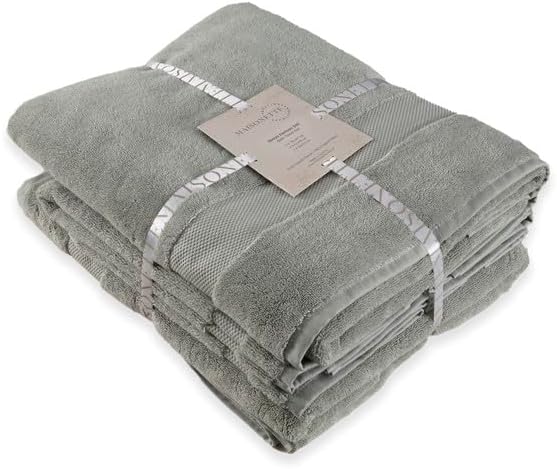 Maisonette Elegance 100% Organic Cotton Turkish Bathroom Towels Set, Ideal - Image 2