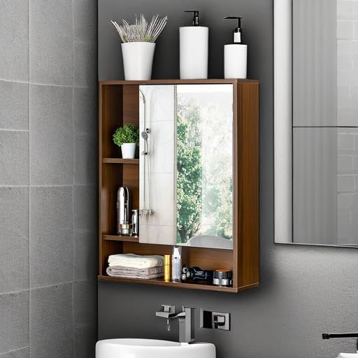 ChooChoo Bathroom Wall Mirror Cabinet, Medicine Cabinet - Image 5