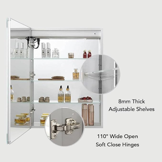Blossom LED Mirror Medicine Cabinet - Image 7