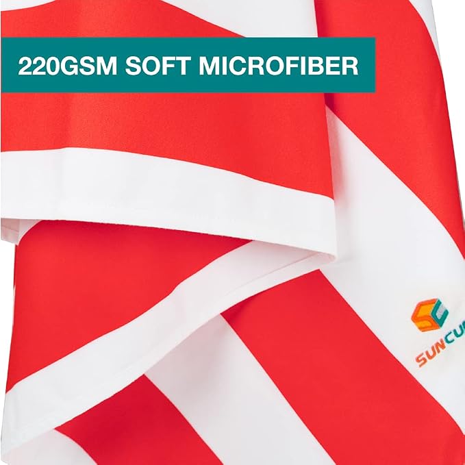 SUN CUBE Microfiber Beach Towel, Quick Dry Sand Free Beach Towel, Lightweight - Image 7