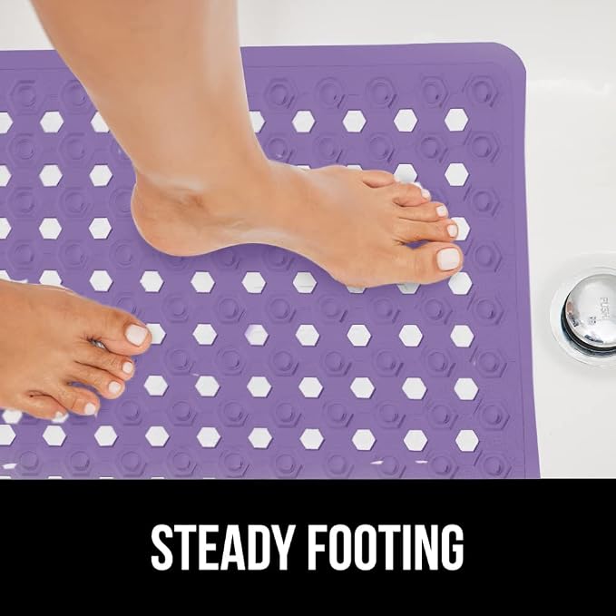 GORILLA GRIP Patented Bath Tub Shower Mat, Machine Washable Bathtub Floor Liner - Image 9
