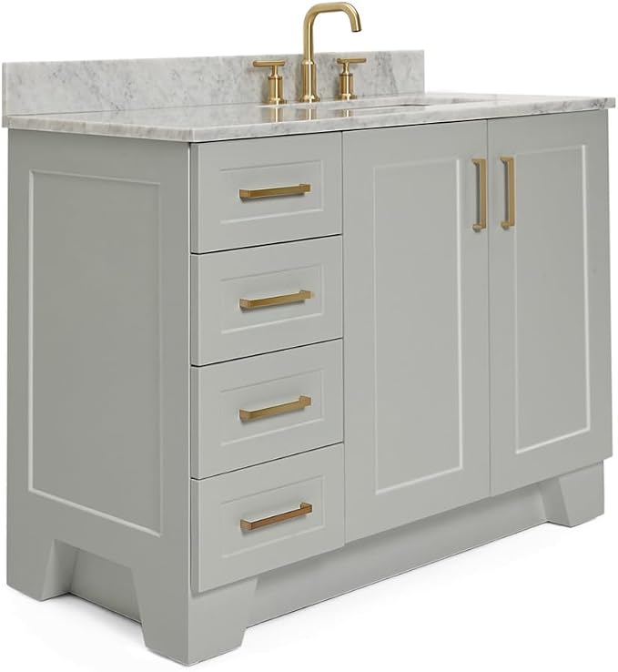 ARIEL Taylor 43 Inch Grey Bathroom Vanity - Image 5